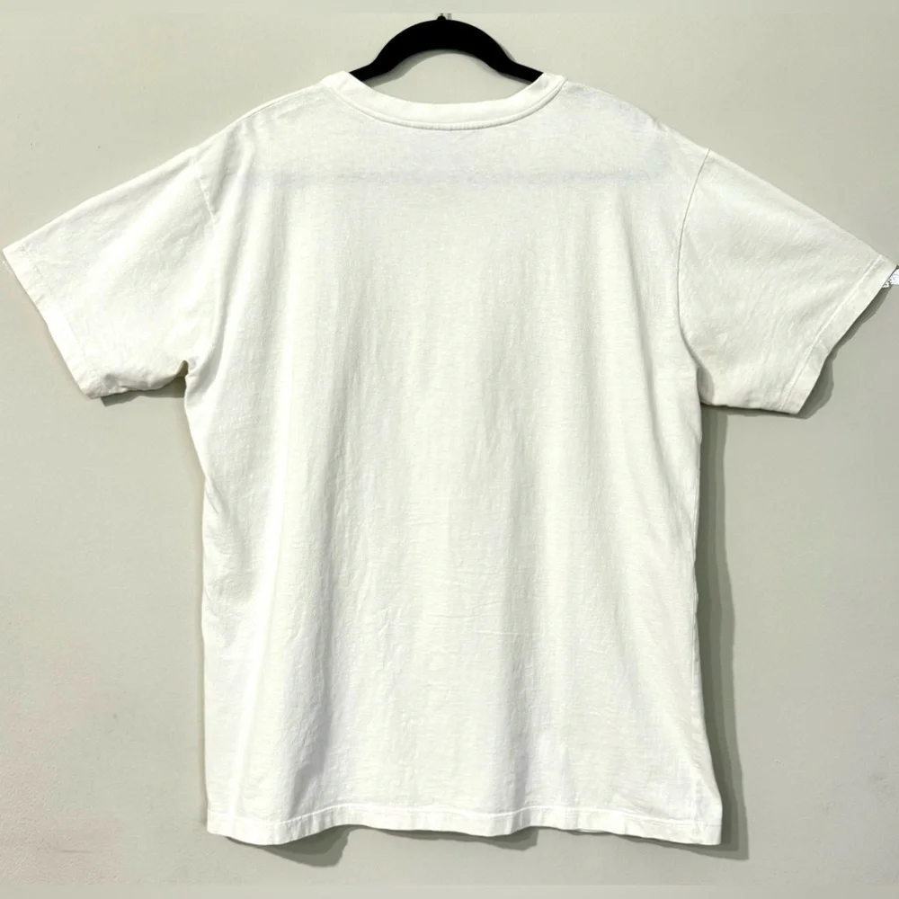 Gucci T shirt Authentic Classic GG Oval Logo Off White Short Sleeve Size L Used!